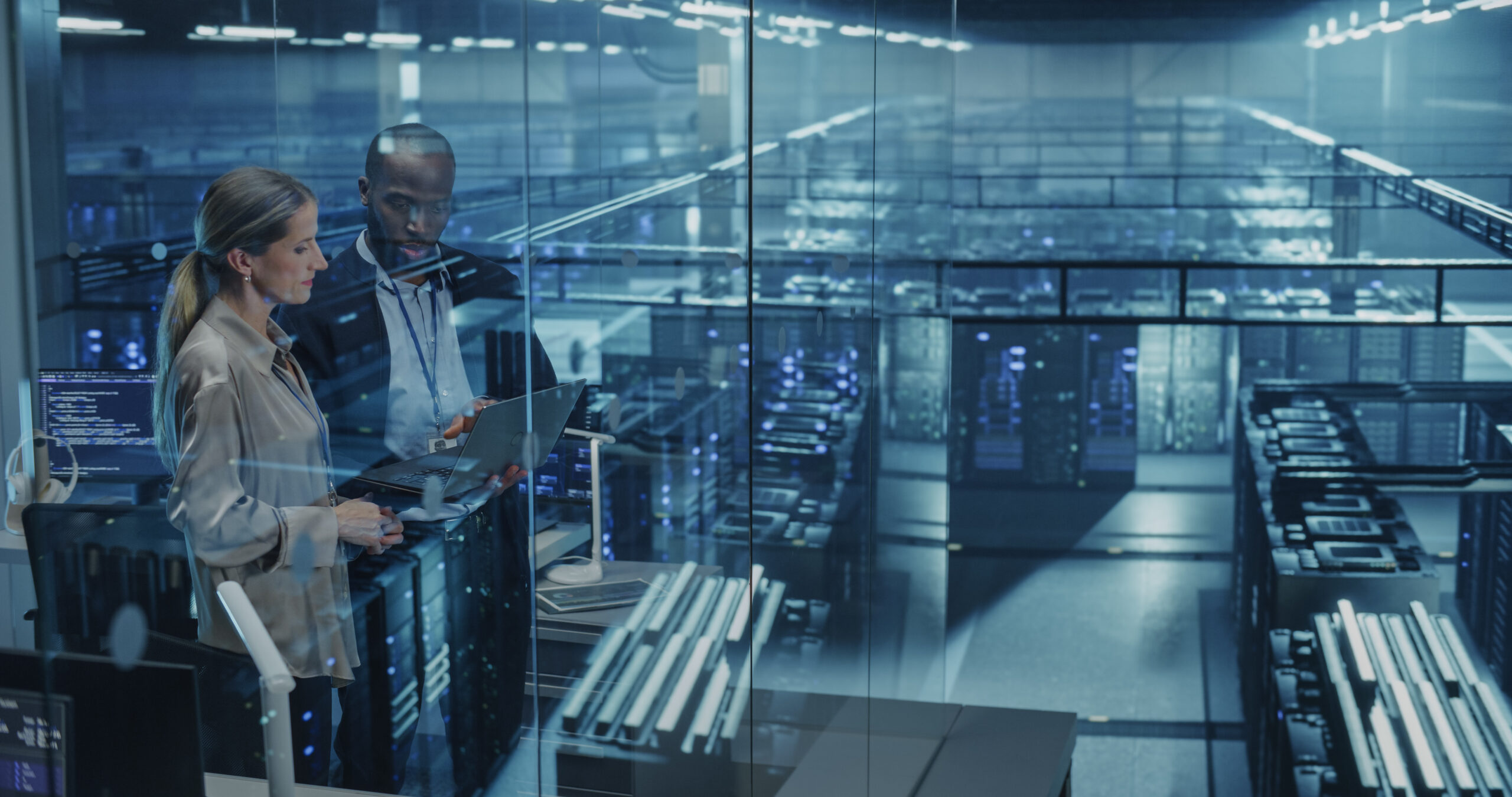 Enterprise IT team managing Avaya Aura core communications platform in a secure data centre environment